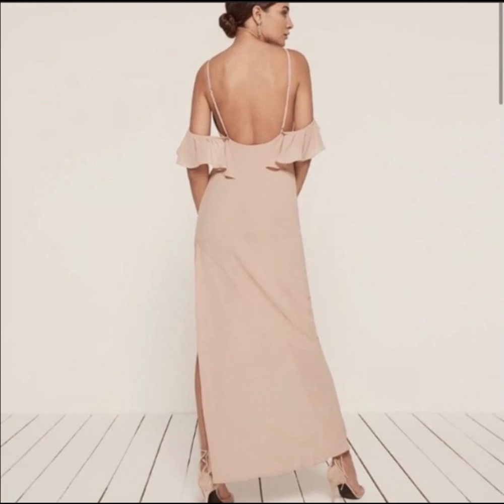 Reformation Ferrara Dress Champagne Size 2